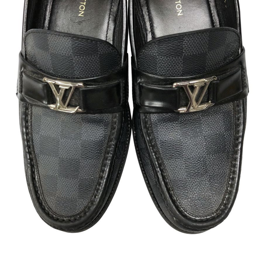 ルイヴィトン ローファー1A4OLB メジャーライン ダミエ ブラック サイズ5 レディース LOUIS VUITTON 約24.0cm【AFC5】
