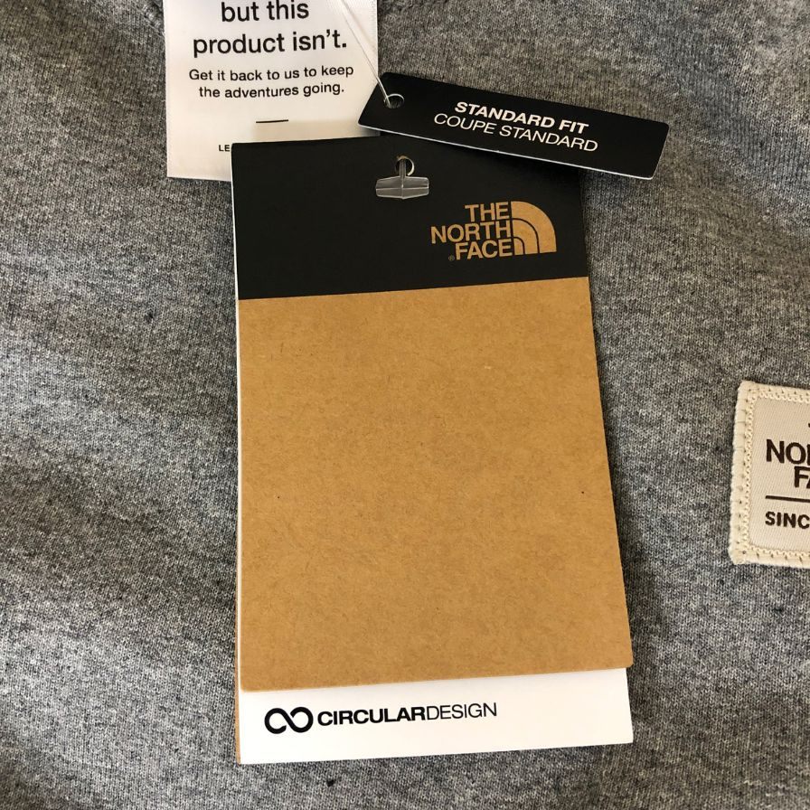 極美品◆ザ ノースフェイス スウェット Heritage Patch Crew NF0A7WXHGAZ メンズ サイズM グレー THE NORTH FACE 【AFB10】