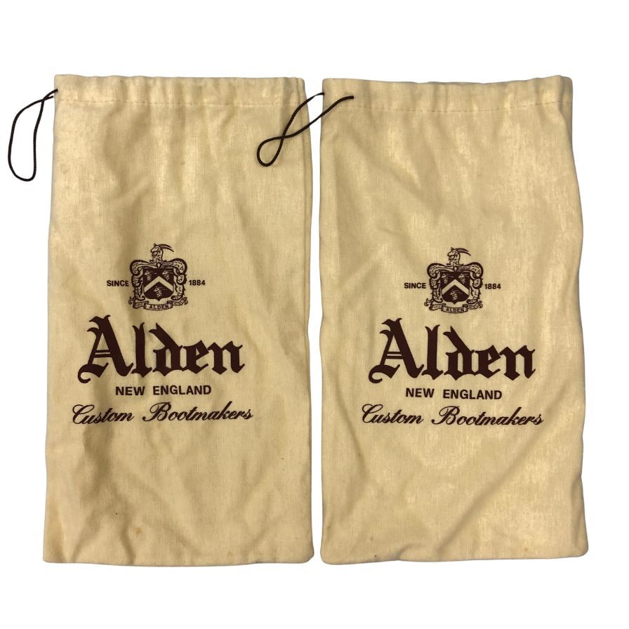 オールデン トゥモローランド別注 Vチップ 54573 カーフ ブラウン US7.5D ALDEN ビジネスシューズ 約25.5cm【LA】【中古】
