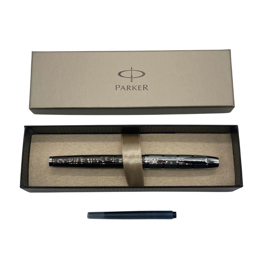 パーカー 万年筆 プレミアム カスタムチーゼルCT 5th シルバー PARKER【AFI14】