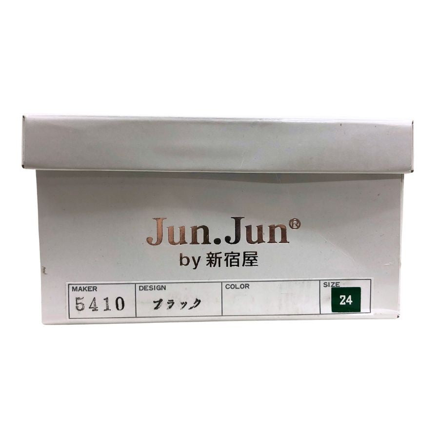 ジュンジュンバイ新宿屋 パンプス ヒール レザー 5400 ブラック サイズ24.0cm レディース Jun.Jun by shinjukuya 約24.0cm【7-13】