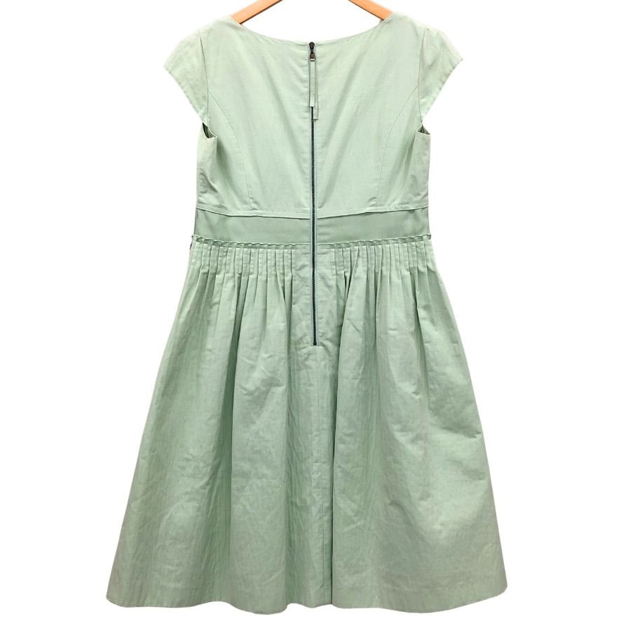 美品◆フォクシー ブティック ワンピース 半袖 カットソー チュニック コットン グリーン レディース サイズ42 FOXEY BOUTIQUE 【AFB41】