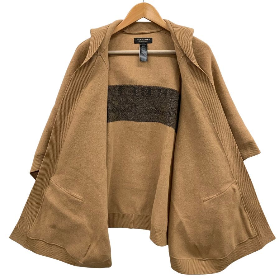 美品◆バーバリー ロンドン ケープ カシミア混 ブラウン イングランド製 BURBERRY LONDON 【AFA9】