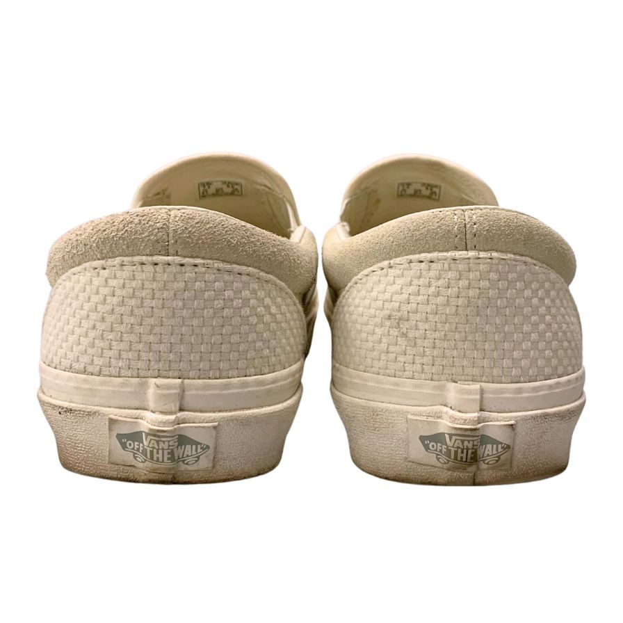 ヴァンズ スリッポン 500714 ホワイト メンズ サイズ 25.5cm VANS 約25.5cm【AFC47】
