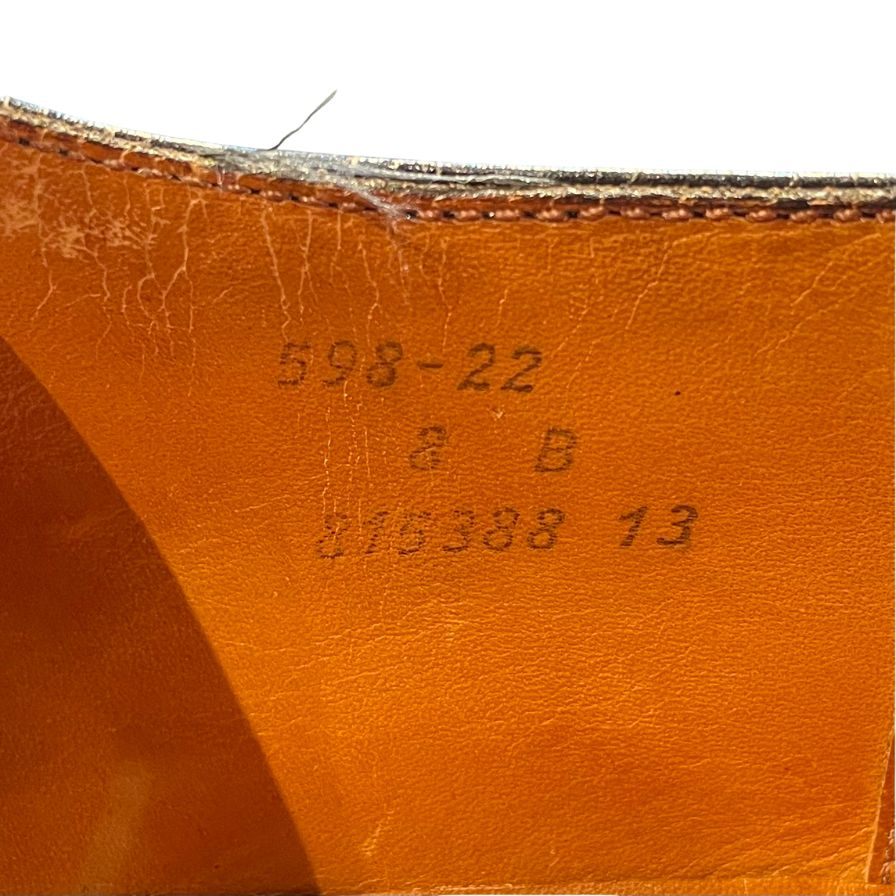 ジェイエムウエストン レザーシューズ ハーフハント 598 22ラスト 旧旧ロゴ メンズ サイズ8B J.M.WESTON ビジネスシューズ 約26.5cm【LA】【中古】