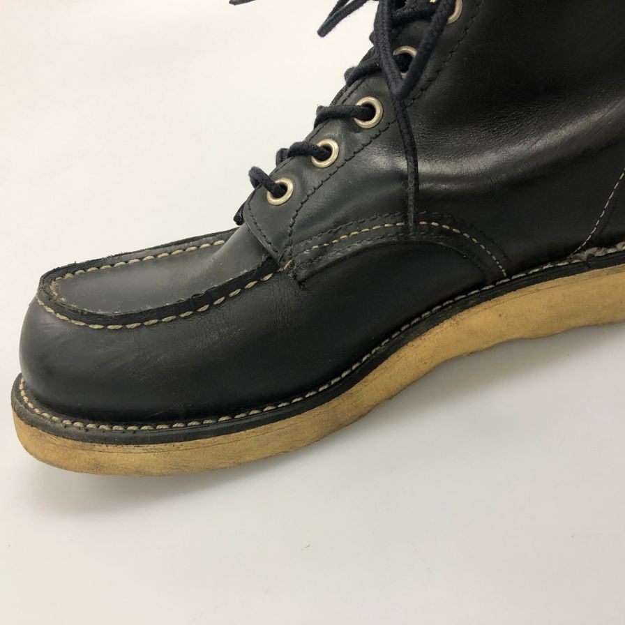 レッドウィング ブーツ 8130 アイリッシュセッター モックトゥ メンズ ブラック サイズUS8.5 REDWING 約27.0cm【AFC4】