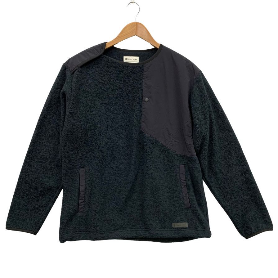 美品◆スノーピーク カットソー フリース アーバンコレクション クルーネック サイズM メンズ ブラック SNOW PEAK 【AFA23】