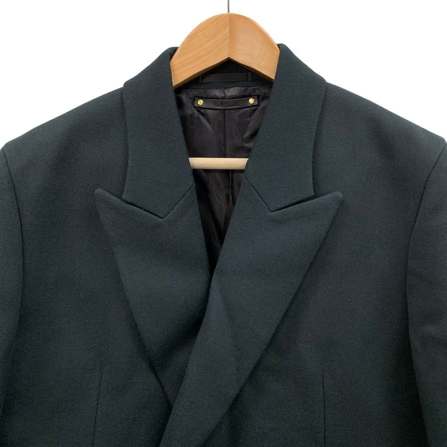 美品◆ポールスミス チェスターコート PM-SL-75703 ウール100% メンズ サイズL 深緑 Paul Smith 【AFA12】