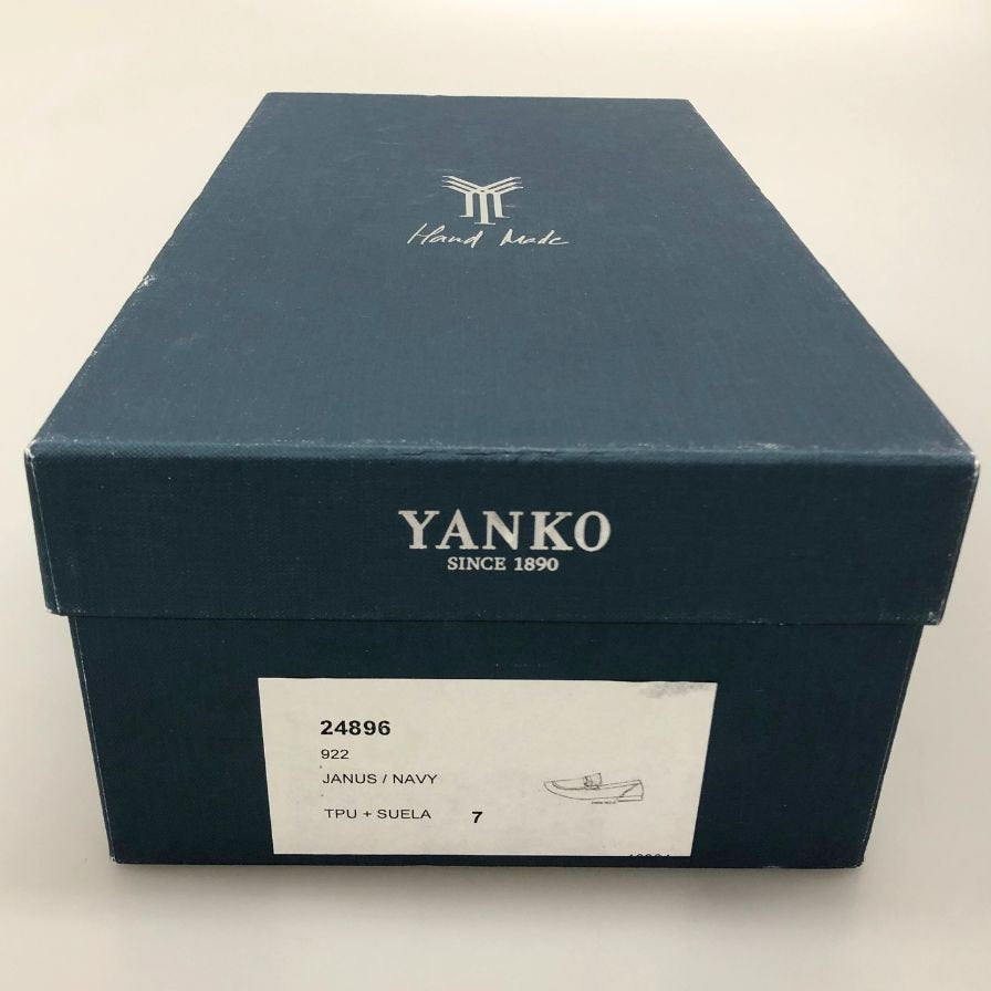 ヤンコ レザーシューズ ウィングチップ 本革 ブラウン メンズ サイズ6 YANKO 約24.5cm【AFD12】