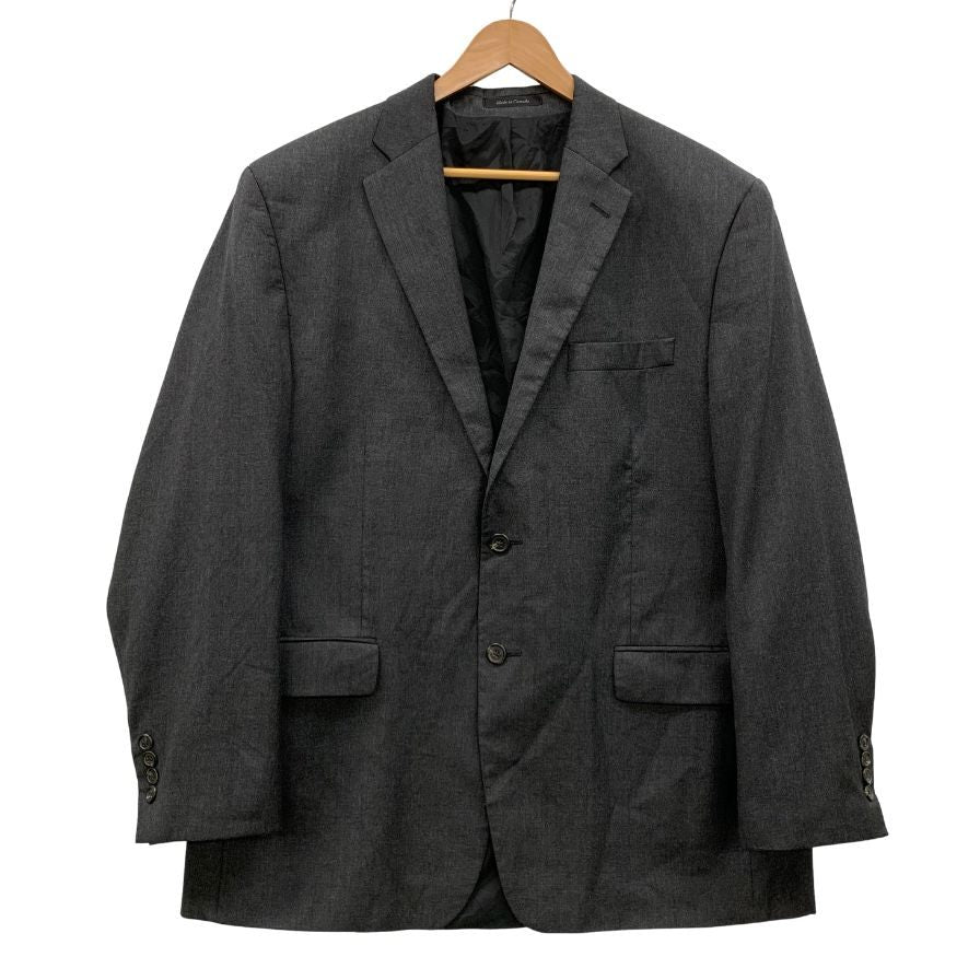 美品◆ローレン ラルフローレン メイシー テーラードジャケット ウール カナダ製 グレー メンズ サイズM LAUREN RALPH LAUREN macys 【AFB51】