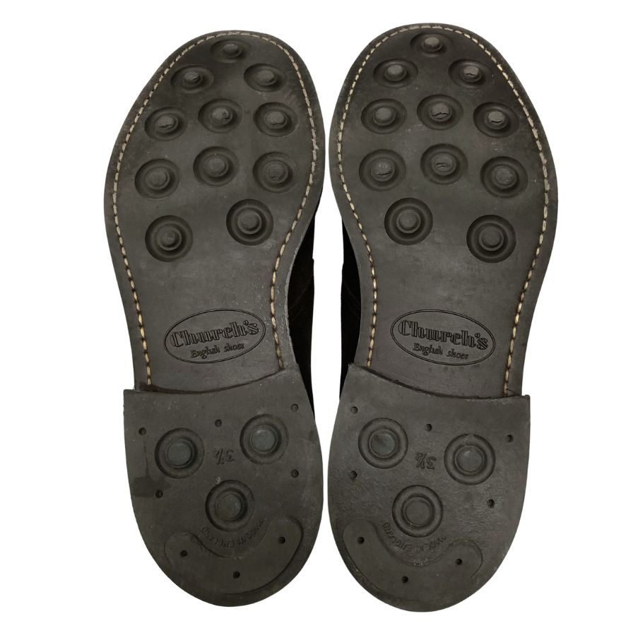 チャーチ チャッカブーツ スエード レザー RYDER3 ブラウン サイズUK60F church's ブーツ 約25.0cm【LA】【中古】