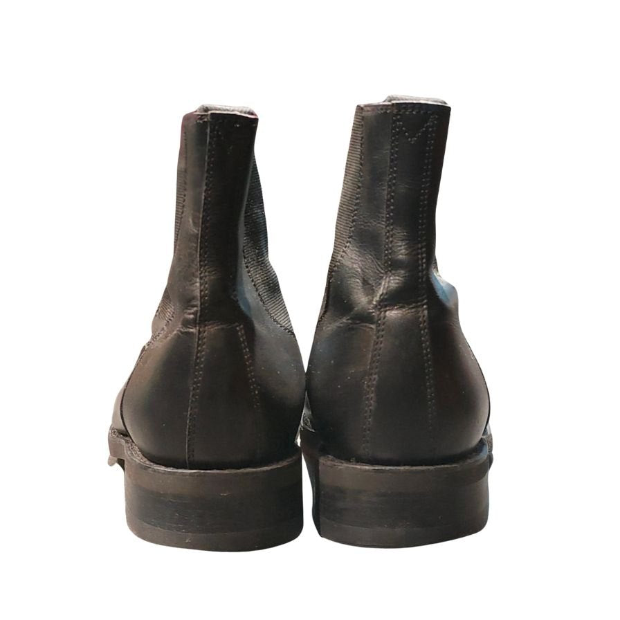 パラブーツ レザーシューズ サイドゴアブーツ ブラック メンズ サイズUK6.5 PARABOOT 約25.5cm【LA】【中古】