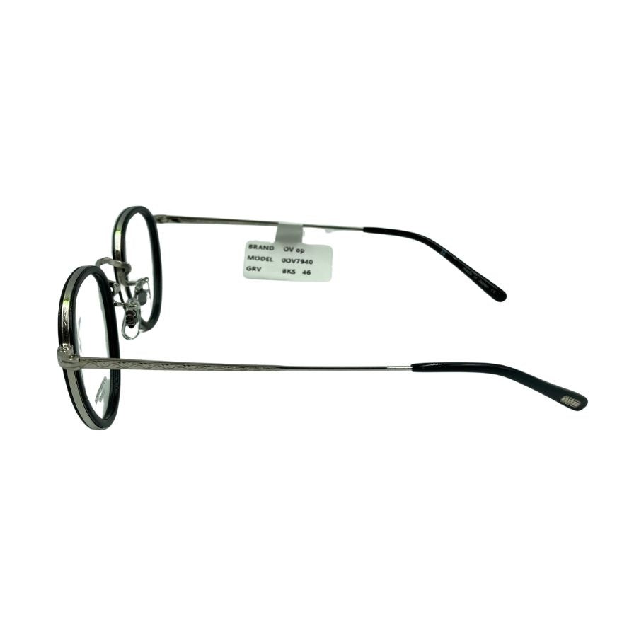 オリバーピープルズ メガネ サングラス MP-2 雅 46□24-148 黒×シルバー OLIVER PEOPLES【AFI2】
