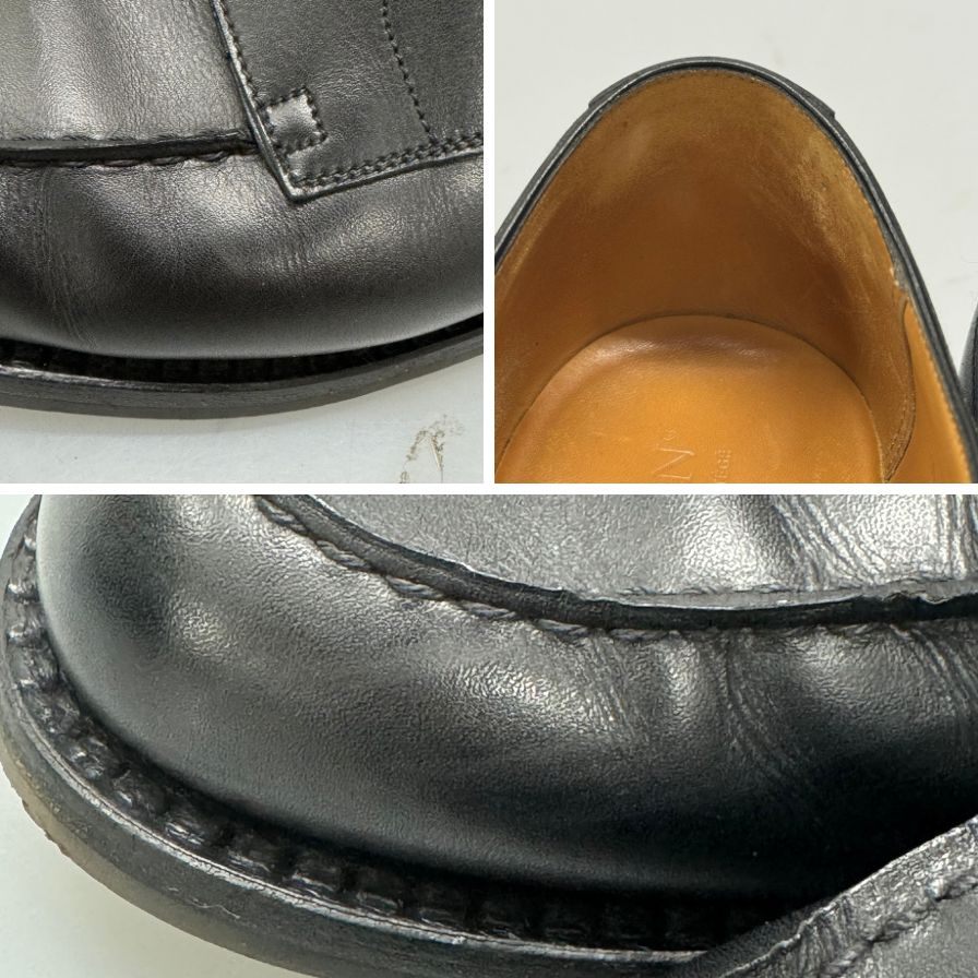 ジェイエムウエストン レザーシューズ Uチップ 641 ゴルフ ブラックカーフ ブラック メンズ サイズ7D J.M.WESTON 約26.5cm【AFD14】