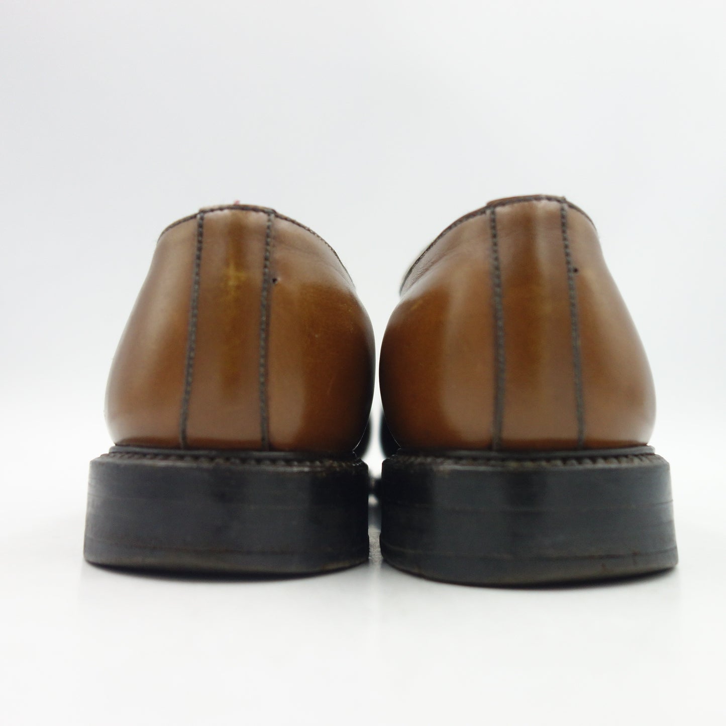 中古◆ジェイエムウエストン Uチップ 旧ロゴ 501 ハーフハント 87ラスト サイズ4.5D レディース ブラウン J.M.WESTON【LA】
