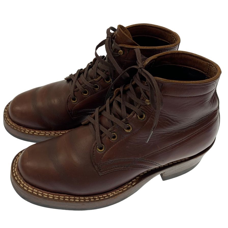 中古◆ホワイツ ブーツ レザーシューズ クロムエクセル セミドレス ブラウン メンズ サイズ25.5cm想定 WHITE'S BOOTS CHROMEXEL SEMI DRESS【AFC28】