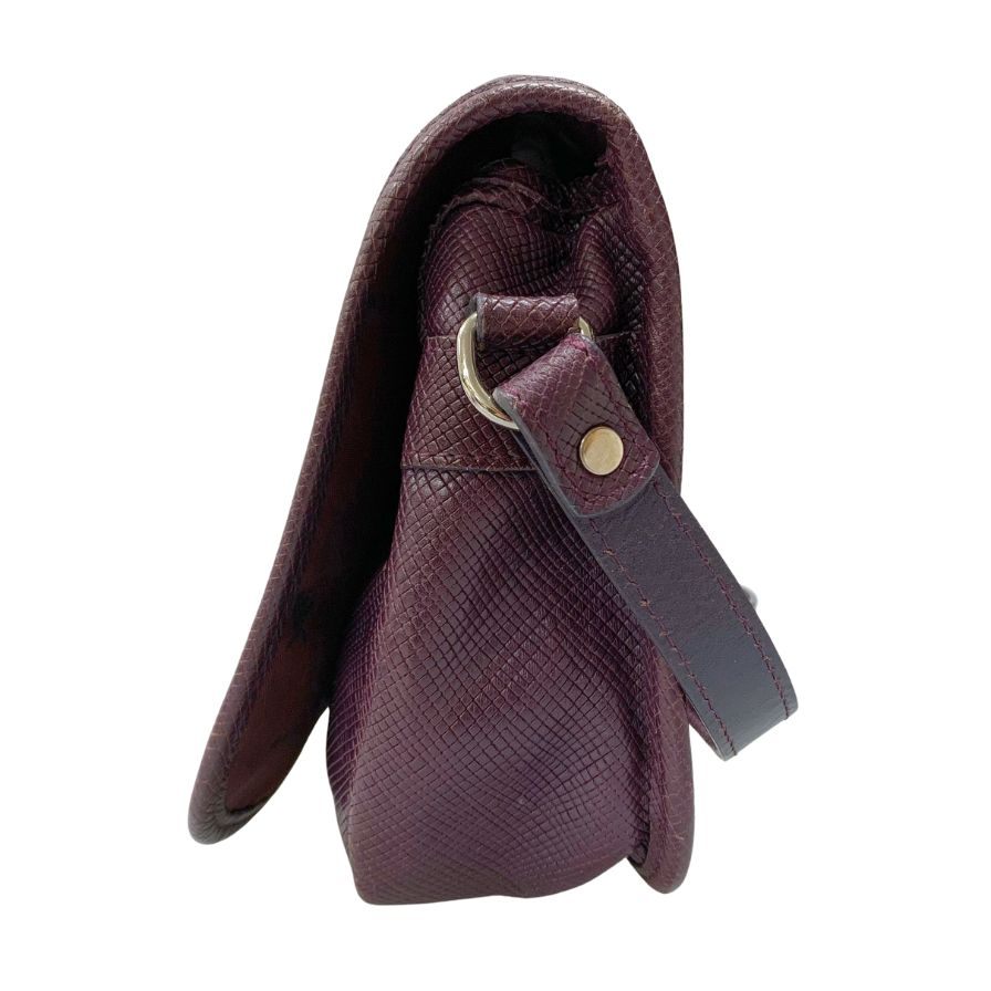 ロンシャン レザー ショルダーバッグ オールドロンシャン レディース バイオレット LONGCHAMP【AFE1】
