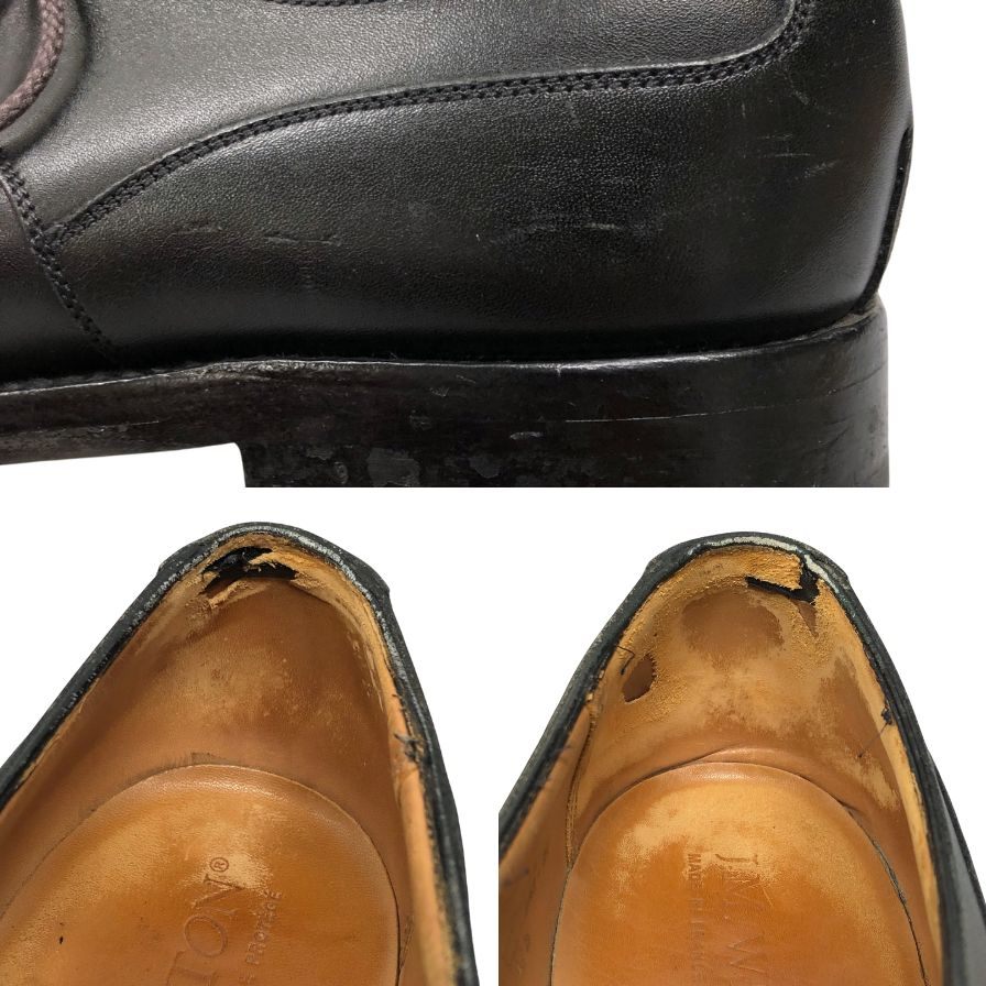 ジェイエムウエストン ゴルフ 641 ブラックロシアンカーフ UK5C メンズ J.M.WESTON ビジネスシューズ 約24.5cm【LA】【中古】