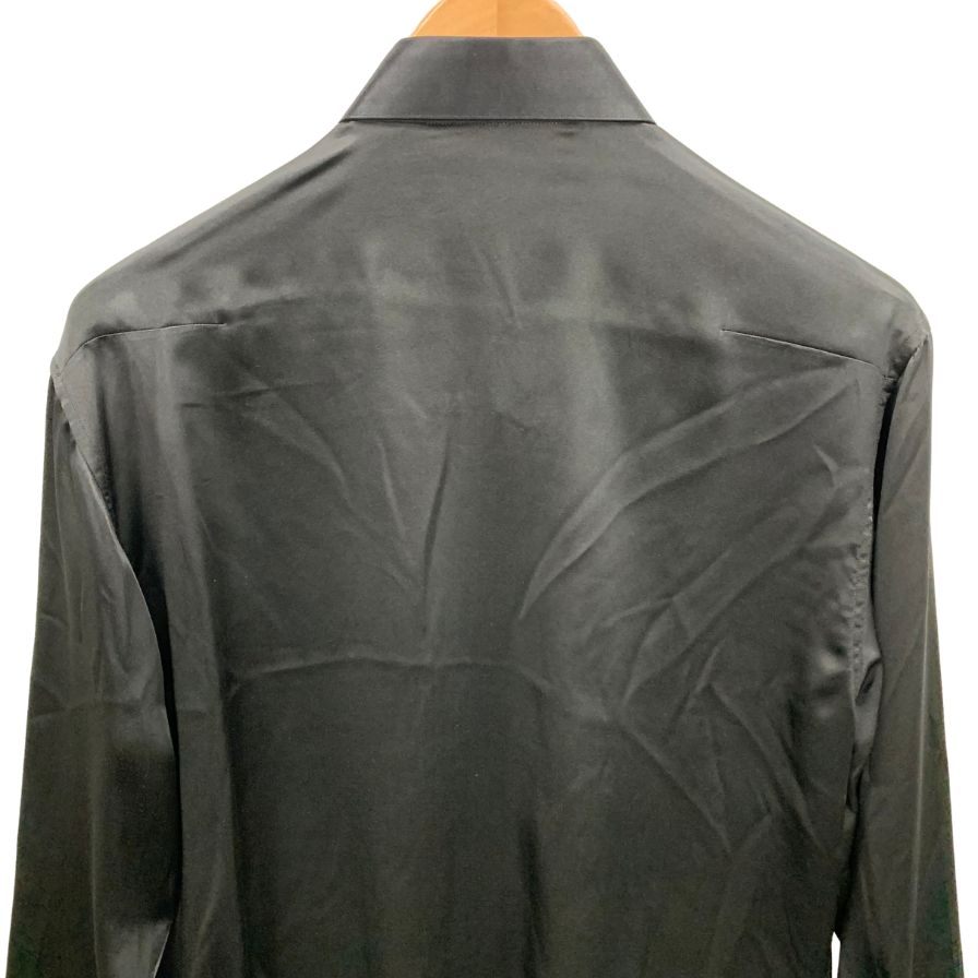 美品◆ディオール 長袖 ドレス シルク シャツ 20ss グレー メンズ サイズ38 DIOR 【AFB43】