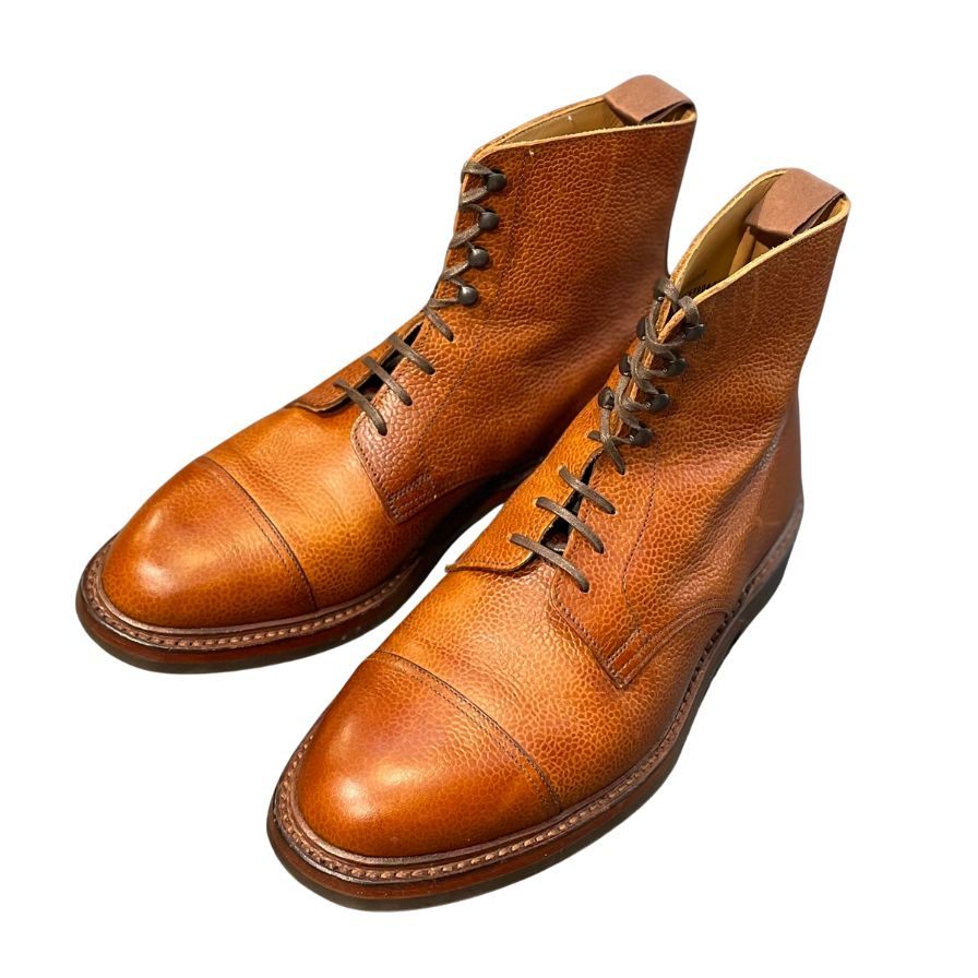 クロケット&ジョーンズ カントリーブーツ コニストン2 グレインレザー ブラウン メンズ サイズUK6E CROCKETT&JONES CONISTON2 ビジネスシューズ 約25.0cm【LA】【中古】