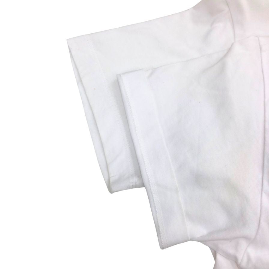中古◆ルイヴィトン チェーン ロゴ 半袖Tシャツ レディース サイズS ホワイト RW211W LCT FITS02 LOUIS VUITTON 【AFB21】