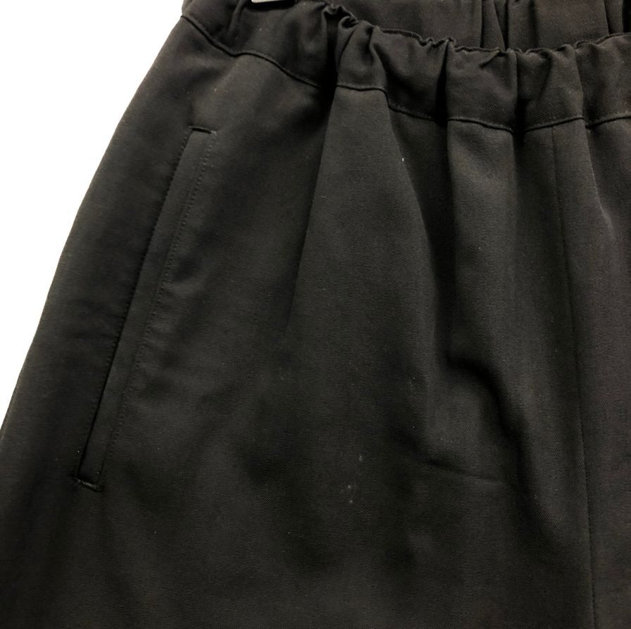 コムデギャルソン レディース クロップドパンツ ウエストゴム RE-P007 AD2019 日本製 サイズXS ブラック COMME des GARCONS 【AFB44】