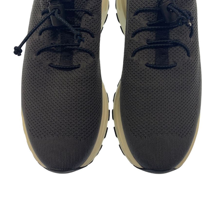 中古◆プラダ スニーカー 3491 メッシュ ニット サイズ6.5 グレー系 メンズ PRADA【AFC40】