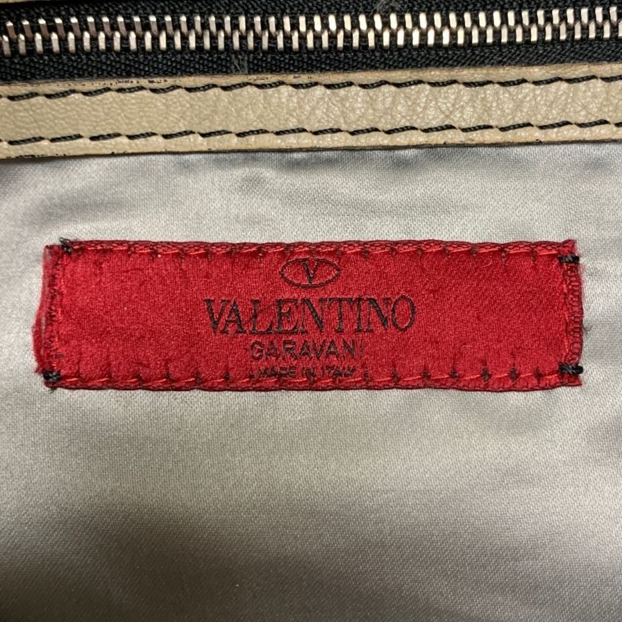 ヴァレンティノ ガラヴァーニ ショルダーバッグ リボン マグネット レザー レディース ベージュ系 VALENTINO GARAVANI【AFE3】