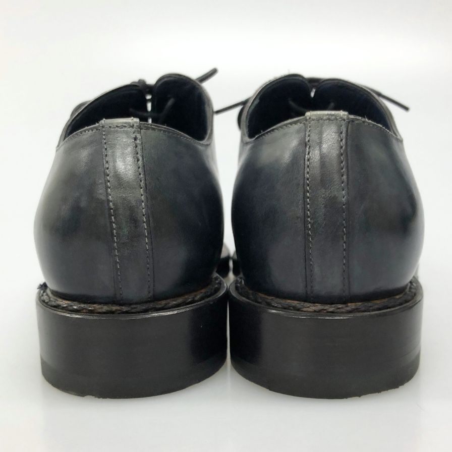 ステファノブランキーニ レザーシューズ B4263 ホールカット ネイビー サイズUK7.5 メンズ Stefano Branchini 約26.0cm【AFC34】