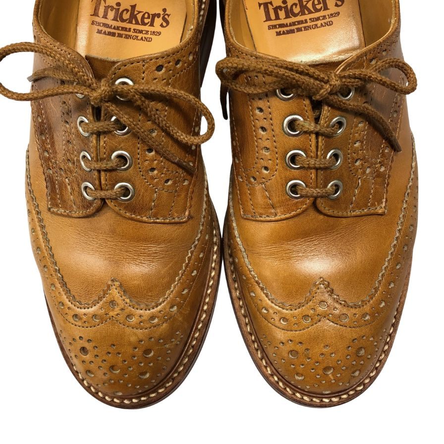 トリッカーズ レザーシューズ バートン サイズUK8 エイコンアンティーク ダイナイトソール M5633 Tricker's BOURTON ACORN ANTIQUE DAINITE SOLE ビジネスシューズ 約26.5cm【LA】【中古】