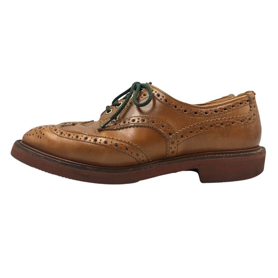 トリッカーズ レザーシューズ バートン ウイングチップ 75633 サイズ7.5 ブラウン系 メンズ Tricker's 約26.0cm【AFC40】