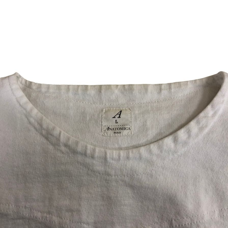 美品◆アナトミカ 半袖Tシャツ ホワイト メンズ サイズL 530ー521ー24 ANATOMICA 【AFB25】
