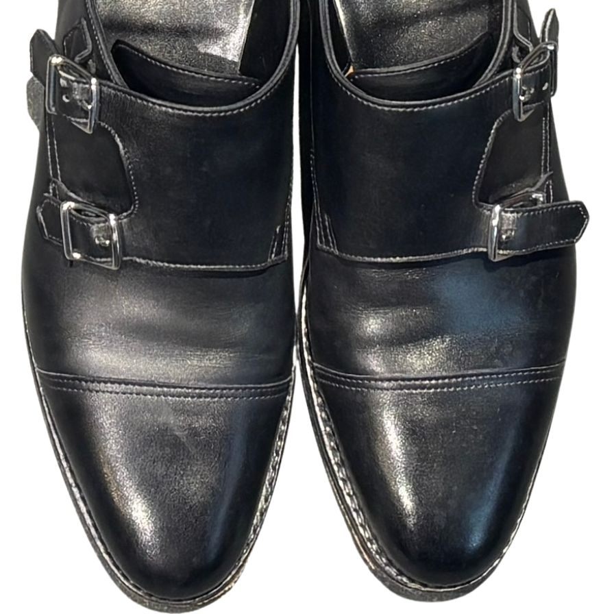 ジョンロブ レザーシューズ ダブルモンク ウィリアム メンズ UK6D ブラック JOHN LOBB ビジネスシューズ 約24.5cm【LA】【中古】