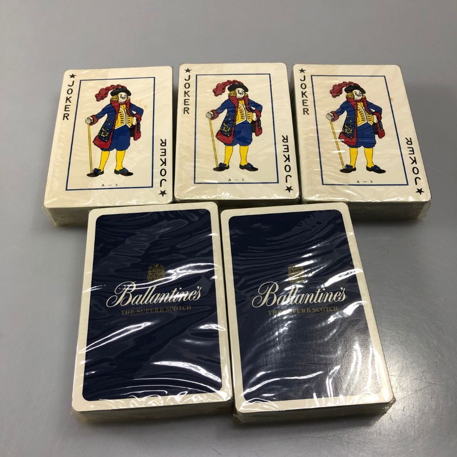 バランタイン ノベルティセット 【灰皿 コースター トランプ ショットグラス メジャーカップ】 Ballantine's【AFI28】【中古】