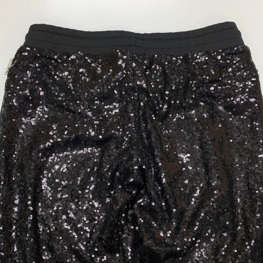 フィリッププレイン PROJECT-XYZ スパンコール スウェットパンツ レディース サイズM ブラック PHILIPP PLEIN 【AFB20】