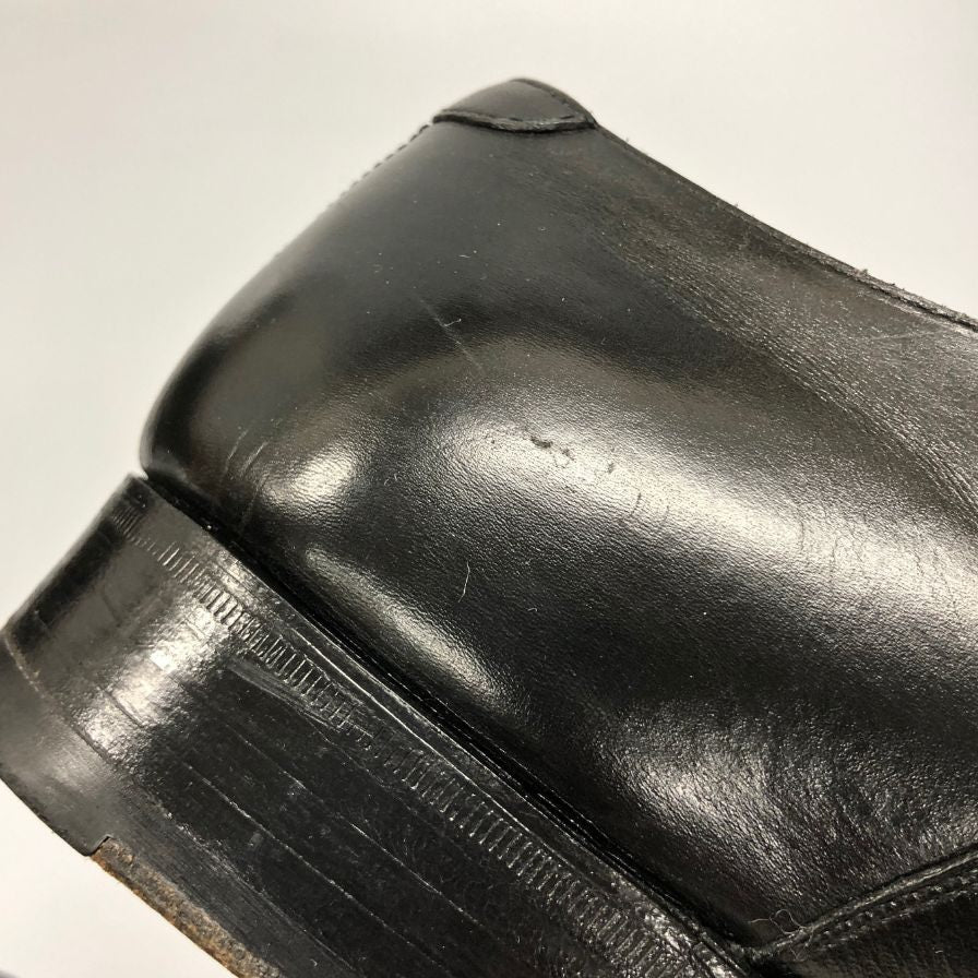 三陽山長 レザーシューズ 友二郎 ストレートチップ ブラック カーフ サイズ8 ビジネスシューズ 約27.0cm【LA】【中古】