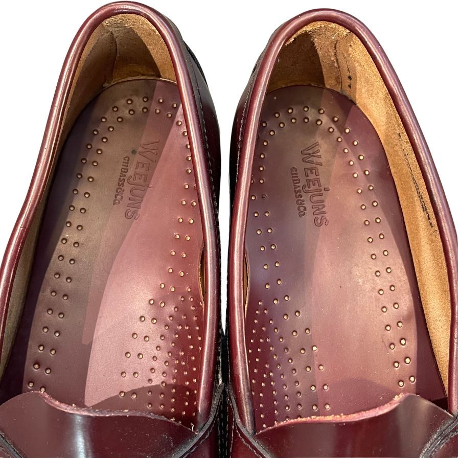 ジーエイチバス レザーシューズ ローファー ローガン ガラスレザー バーガンディ メンズ サイズUS9.5D G.H.Bass&Co. ローファー 約27.5cm【LA】【中古】