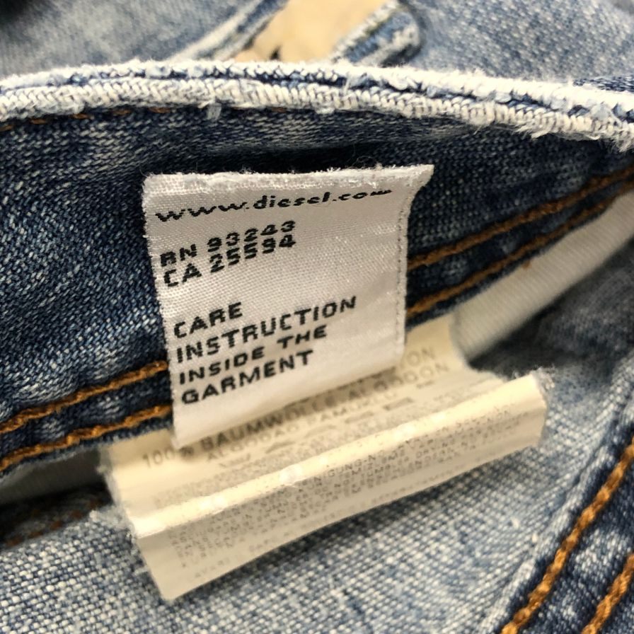 ディーゼル デニムパンツ ボタンフライ メンズ ブルー サイズ31 DIESEL 【AFB26】