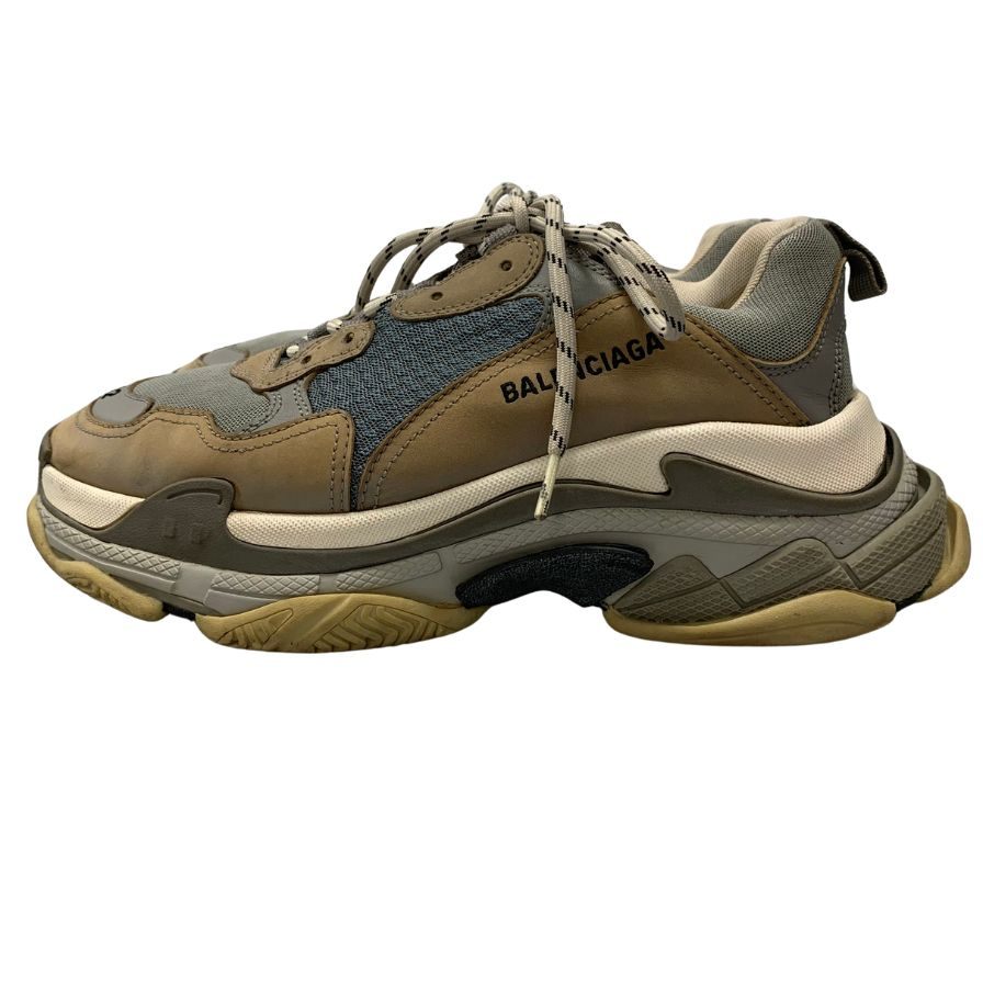 中古◆バレンシアガ スニーカー トリプルエス 536737 グレー メンズ サイズ42 BALENCIAGA【AFC41】