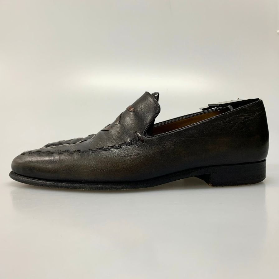 ベルルッティ ローファー B1035 オルガ期 デザイン パティーヌ ブラウン サイズ7 Berluti 約25.5cm【AFC6】