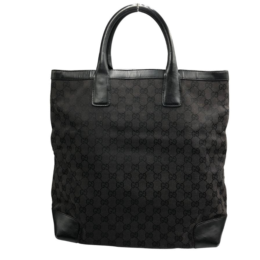 グッチ トートバッグ GGキャンバス ハンド 切替 レザー ウィメンズ ブラック GUCCI【AFE11】