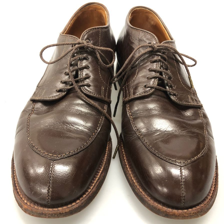 オールデン トゥモローランド 別注 レザーシューズ Vチップ 54573 ブラウン メンズ サイズ7.5 ALDEN TOMORROWLAND 約25.5cm【AFC6】