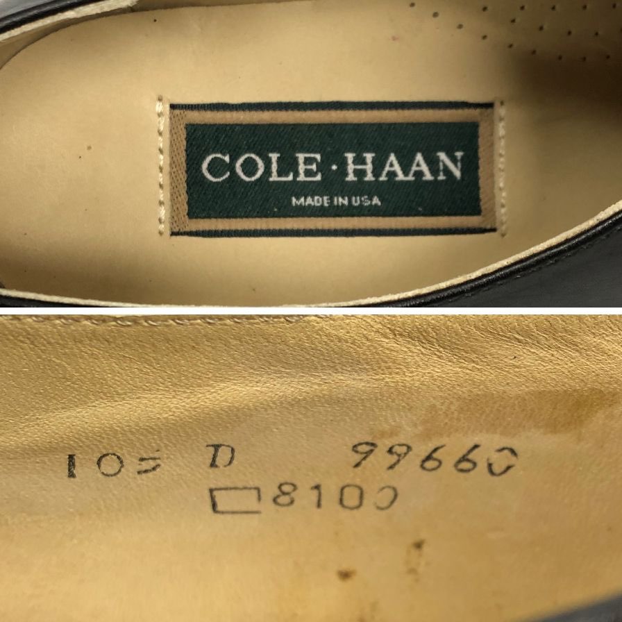 コールハーン レザーシューズ ストレートチップ メンズ ブラック サイズ10 COLE HAAN 約28.0cm【AFC47】