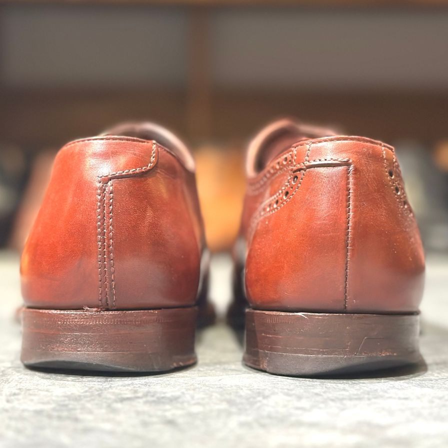 クロケット&ジョーンズ レザーシューズ アルバニー アデレード カーフ ブラウン メンズ サイズUK6D Crockett&Jones ビジネスシューズ 約24.5cm【LA】【中古】