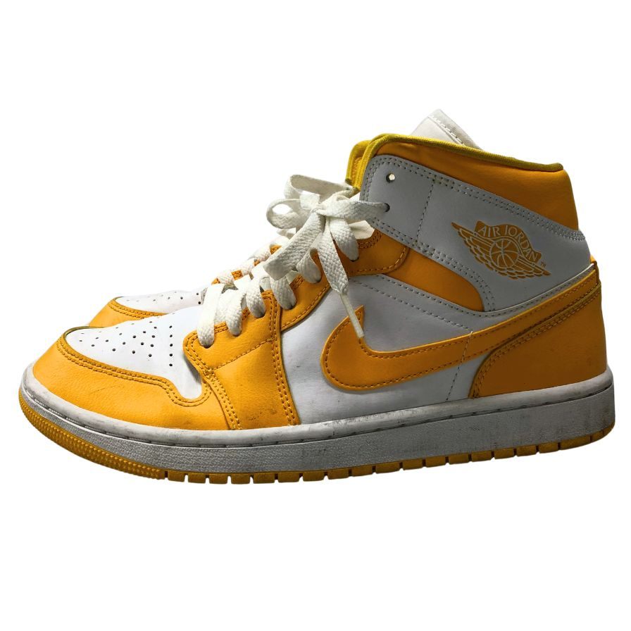 ナイキ スニーカー エアジョーダン 1 BQ6472-117 イエロー系 サイズ26.5 メンズ NIKE WMNS AIR JORDAN 1 MID 約26.5cm【AFC8】