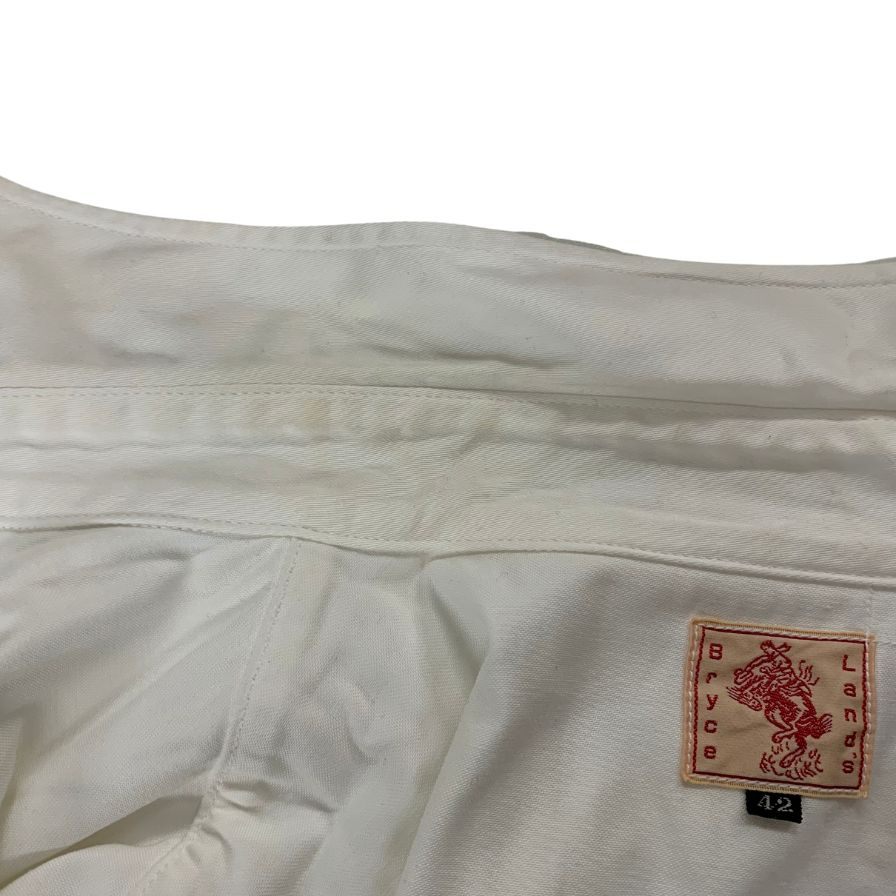 中古◆ブライスランズ ウエスタンシャツ サイズ42 ホワイト Bryceland's 【AFB37】