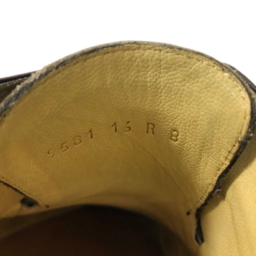 パラブーツ レザーシューズ アヴィニョン Uチップ サイズ8 ブラック PARABOOT AVIGNON 約27.0cm【LA】