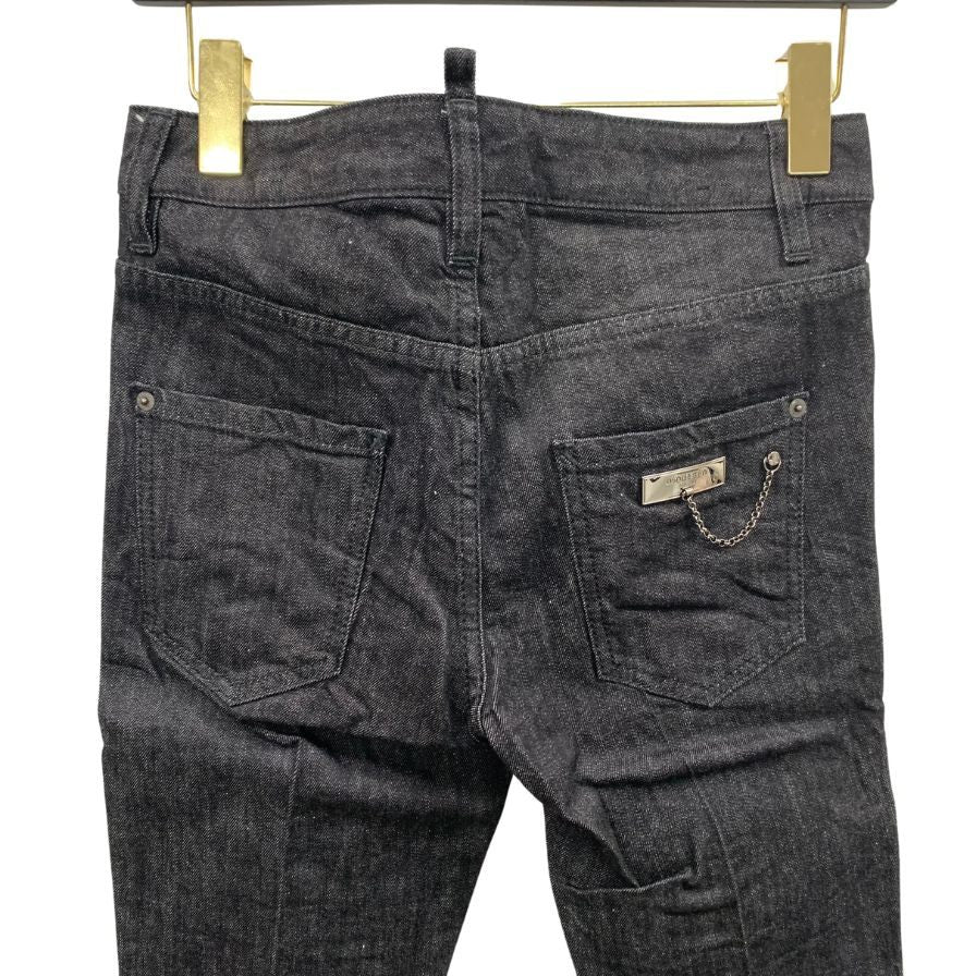 ディースクエアード デニムパンツ S73LA0068 コットン ポリウレタン サイズ38 レディース ブラック DSQUARED2 【AFB17】