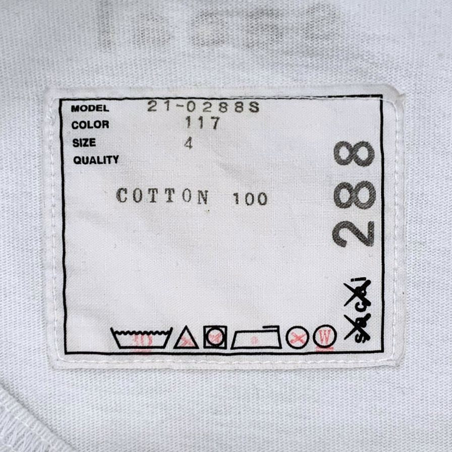 中古◆サカイ×カウズ ロゴプリント Tシャツ 21-0288S メンズ サイズ4 ホワイト sacai×kaws 【AFB15】