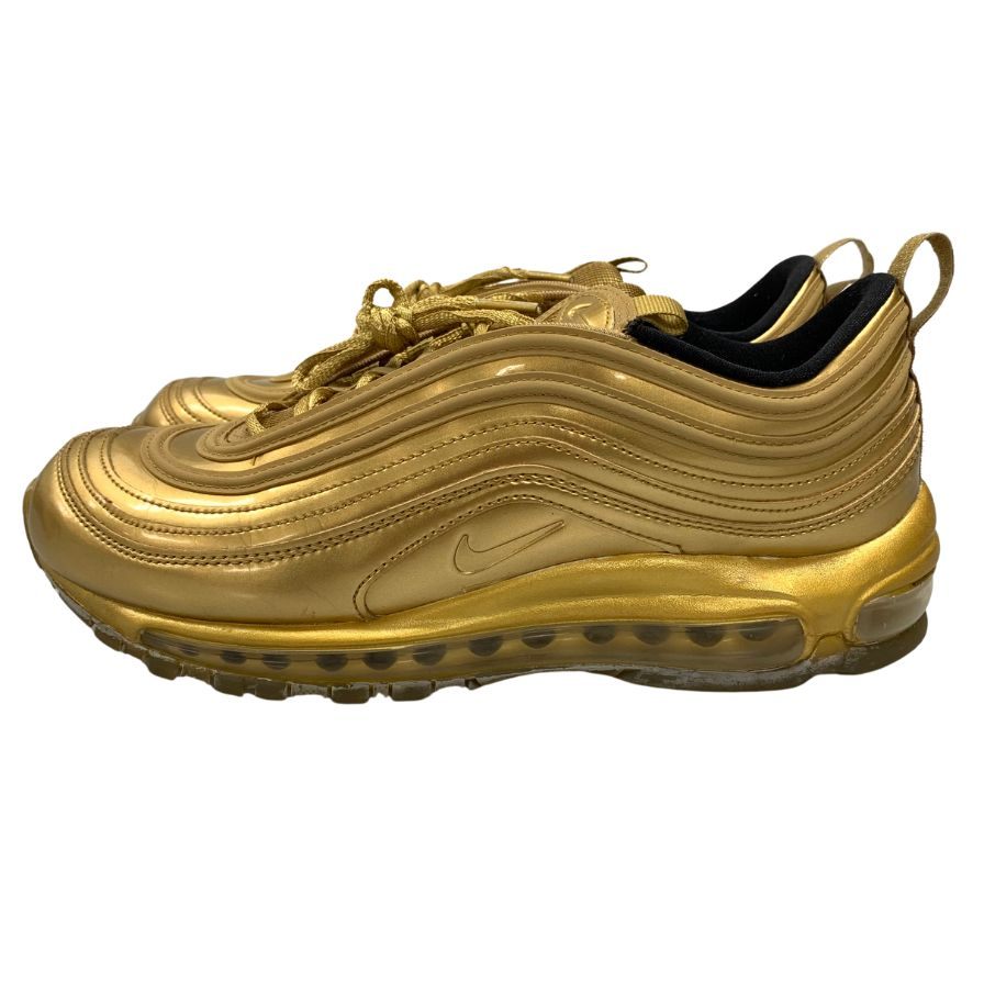 美品◆ナイキ スニーカー エアマックス97 CT4556 700 メタリックゴールド メンズ サイズ27cm NIKE AIR MAX【AFC5】